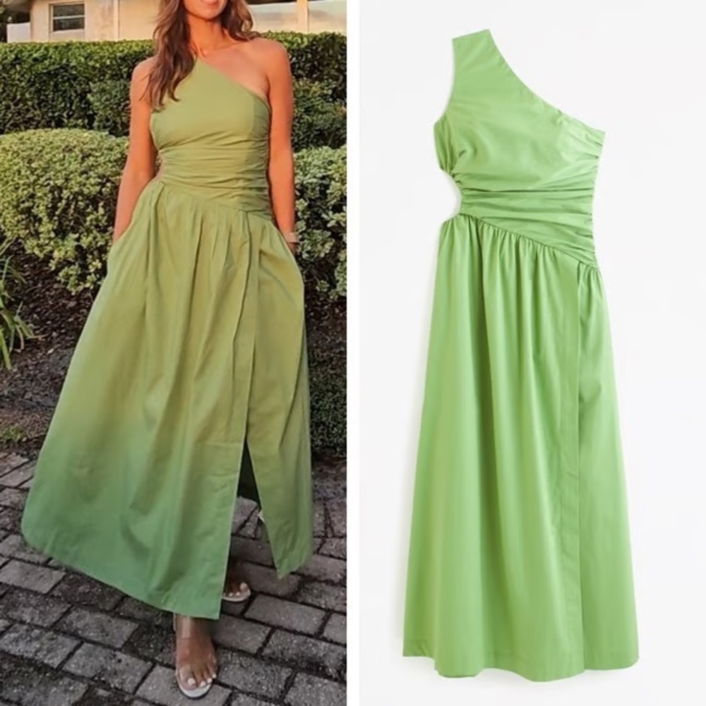 Abercrombie & Fitch One-Shoulder Cutout Maxi Dress